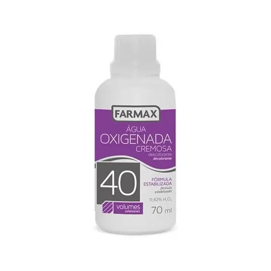Água Oxigenada Cremosa 30/40 volumes 90ml - Farmax