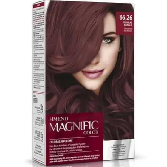 Coloração Magnific Amend Profissional Vermelho Marsala (66.26)