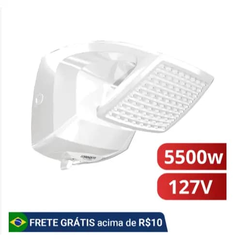 Chuveiro Ducha Futura Multitemperaturas Branco 127v 5500w Lorenzetti Moderno
