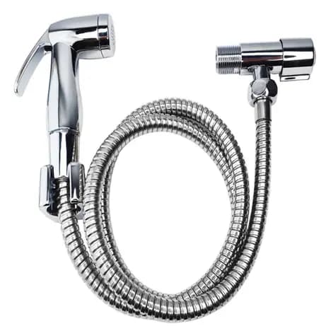 Ducha Higiênica Cromada Não Enferruja 100% Completa Luxo Metal Inox