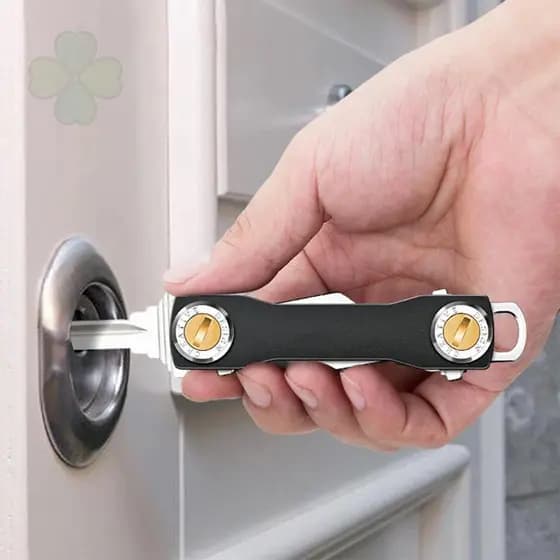 Porta-Chaves Inteligente Mini Compacto, Porta-Chaves Decorativo de Metal, Clipe de Alumínio para Organização de Chaves e