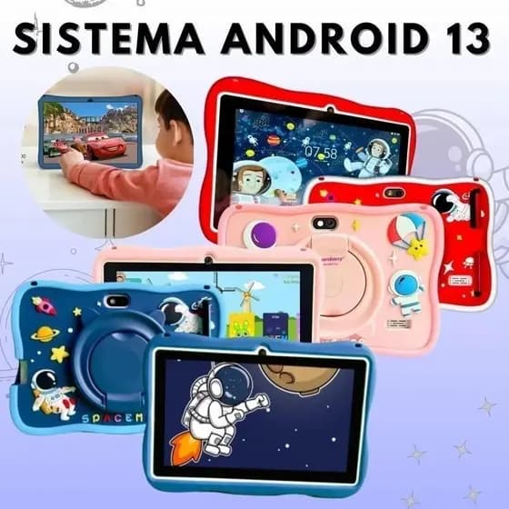 Kids Tablet Infantil Android 13.0 7 inch Com caneta Amiyo A15,iWawa Parental Control System tablet em promoção.