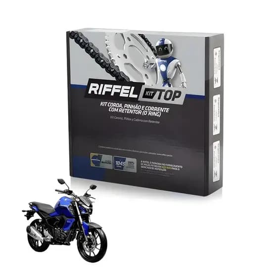 Kit Relação Transmissão FZ 15 ABS 2023 A 2025 COM RETENTOR