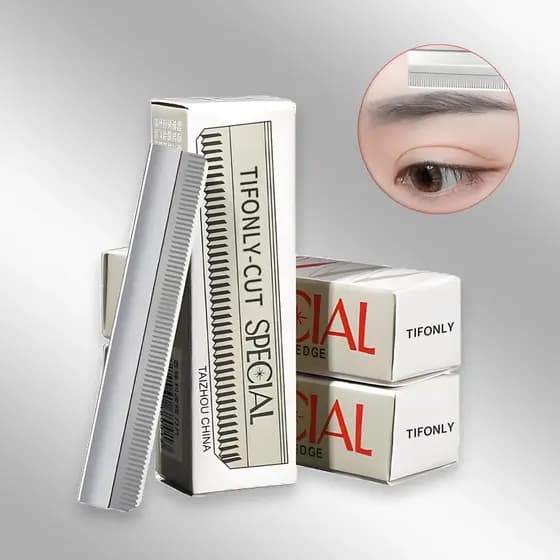 Lâmina Caixa para Navalha Desfiadeira - Ideal para Sobrancelhas e Apontador Dermatográfico