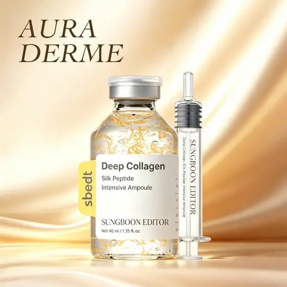 Ampola De Peptídeos De Seda Intensivo SUNGBOON EDITOR Glow , Soro Facial Com Cobre , Colágeno E Vários