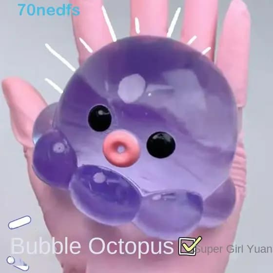Bola De Cristal NEDFS TPR , Espremendo Brinquedo De Pinça De Água Transparente Para Acne , Simulação