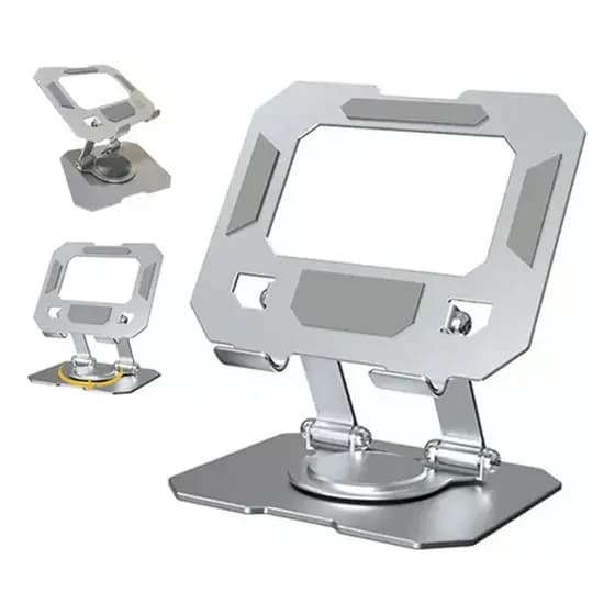 Suporte Tablet Celular Metálico Rotativo EleganteTotalmente Ajustável