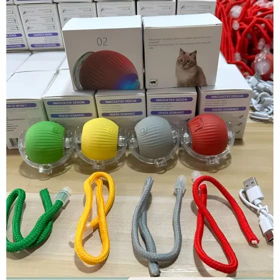 Bola Elétrica Interativa Brinquedo Inteligente Gato Cachorro
