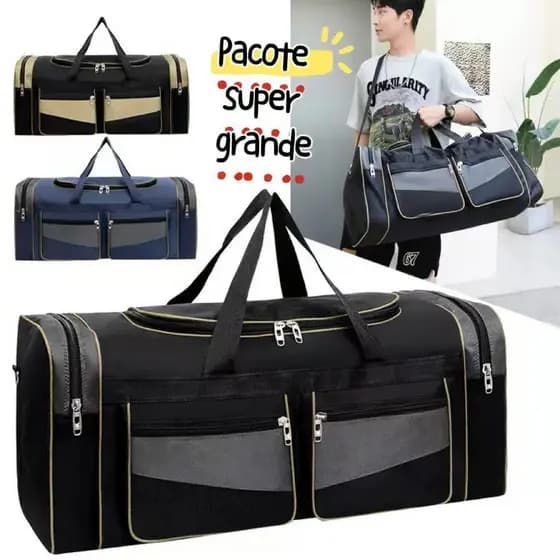 Bolsa de Viagem Grande Capacidade | Dobrável para Negócios, Avião e Curtas - Ombro Casual e Multiuso Pacote super grande