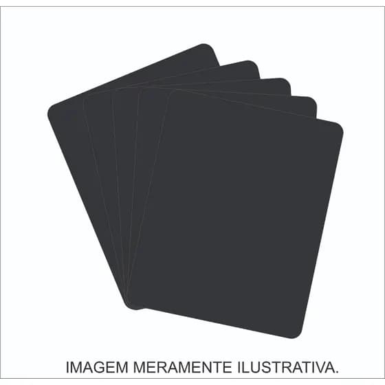 MOUSE PAD LISO PRETO 17X21CM