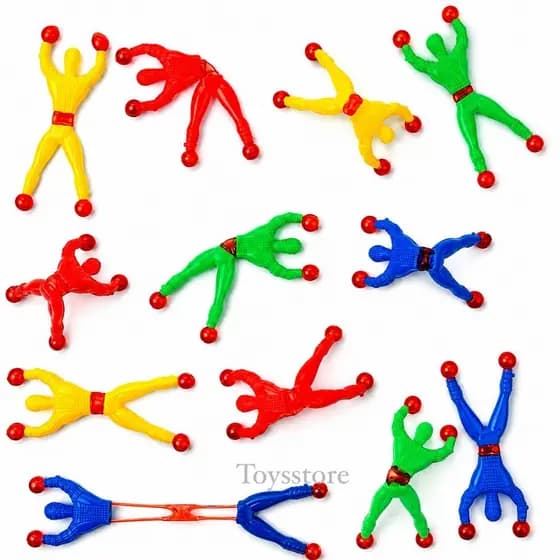 Kit 4 Boneco Ninja Gruda Na Parede Brinquedo Infantil Boneco Diversão