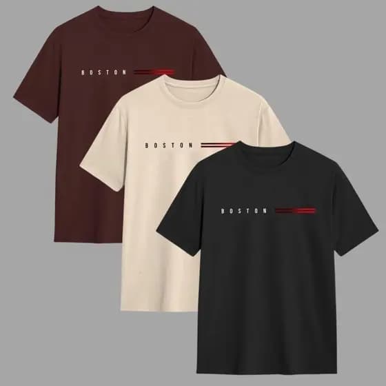 Kit 3 Camisetas Masculina 100% Algodão Gola Redonda Envio Imediato Varias Cores Oferta