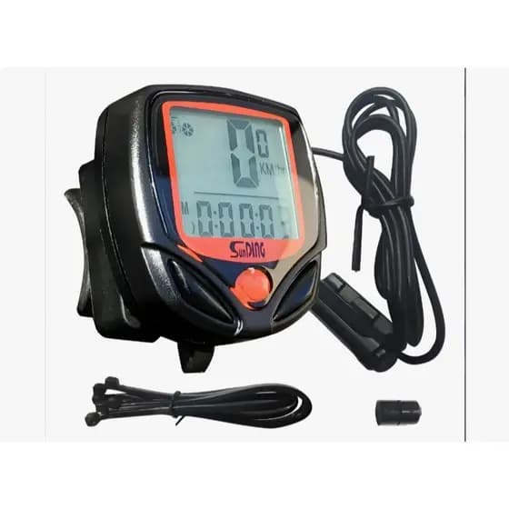Velocimetro Ciclocomputador Odometro 15 Funções Sunding Preto
