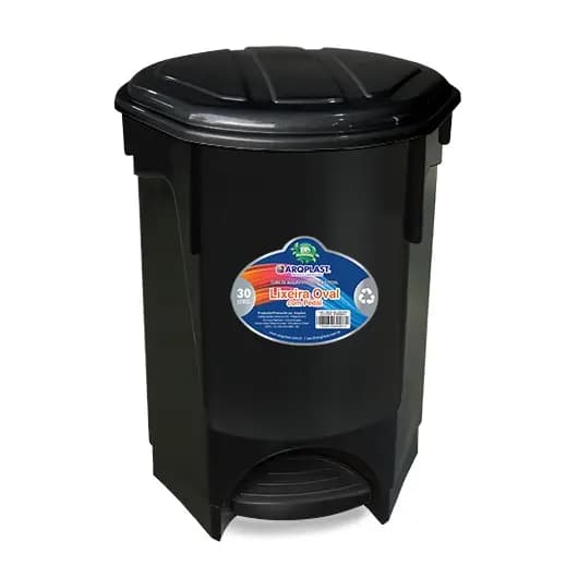 Lixeira 30 Litros Redonda Com Pedal Multiuso