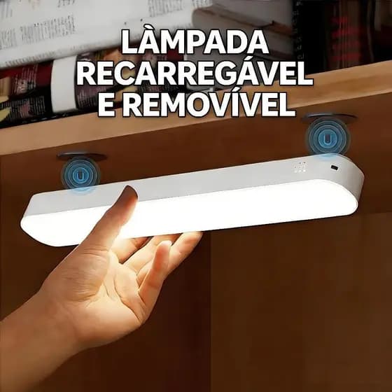 Luz de mesa magnética LED regulável de carregamento sem fio de 28 cm, iluminação portátil removível para quarto