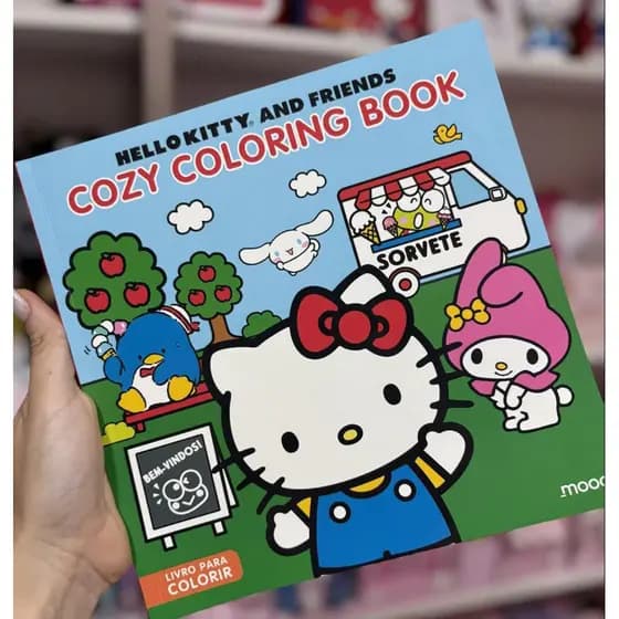 Livro de Colorir Hello Kitty and Friends Cozy Coloring Book