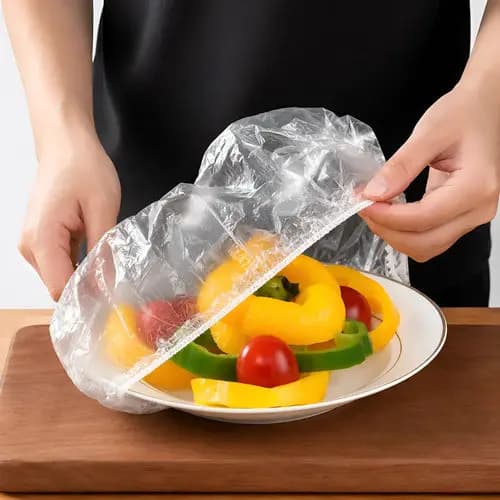 Capa Protetora Alimentos Plástica Flexível Ajustável 100 Un