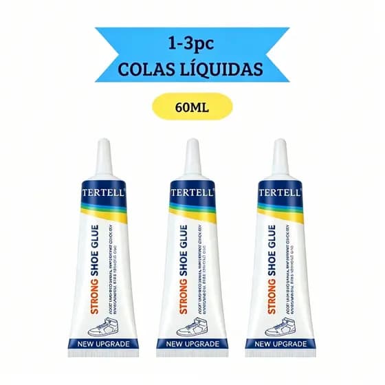 Cola para Sapatos Premium de Alta Resistência 60ml - Adesivo de Reparação para Calçado de Couro e Sapatilhas Desportivas