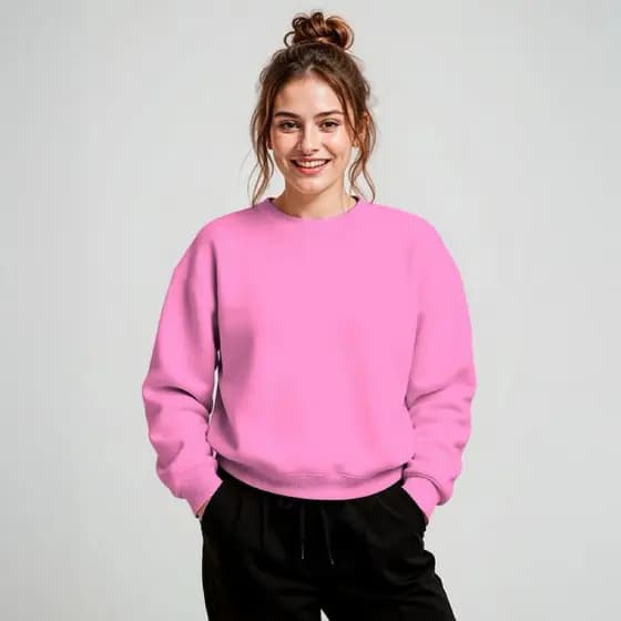 Moletom Unissex Gola Redonda com Interior Flanelado para Mais Conforto