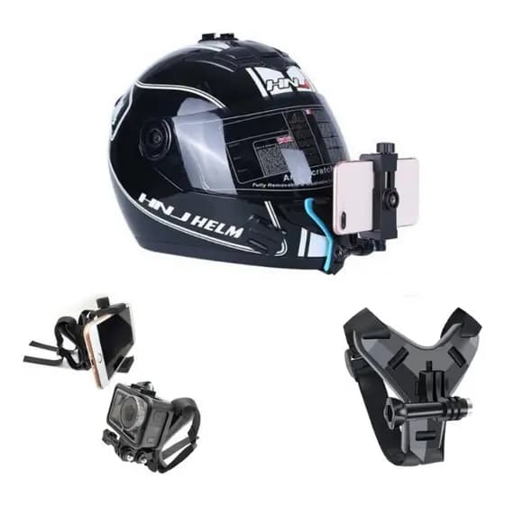 Suporte de celular ou câmera para capacete
