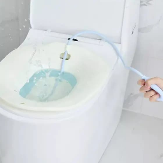 Bacia Para Banho De Assento Dobrável E Higiene Íntima