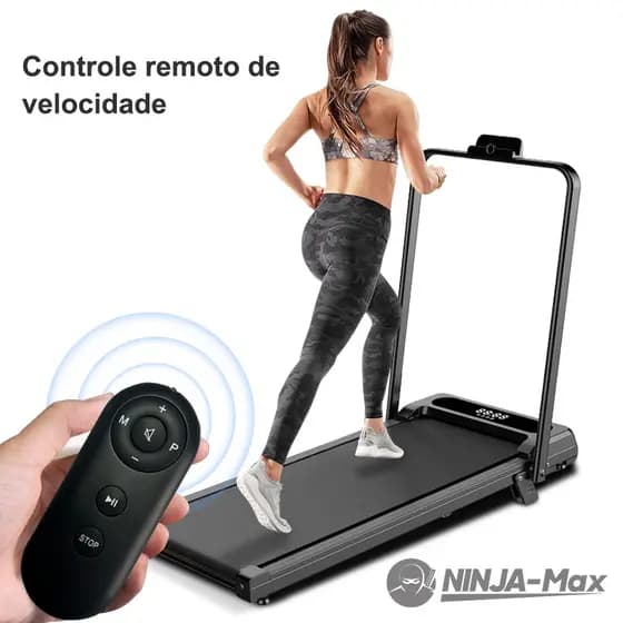 NINJA-Max Esteira Elétrica Portátil Fitness Residencial Até 120 kg Velocidade 0-8km/h (127V/220V)