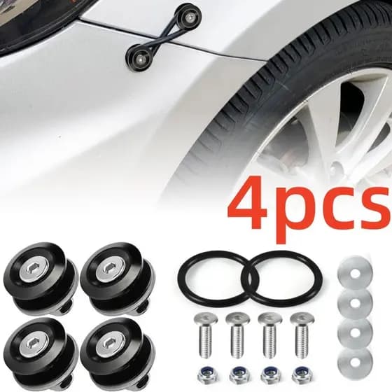 Fender Fixadores De Liberação Rápida JDM De Corrida Para Pára-Choques De Carro Kit De Tampas