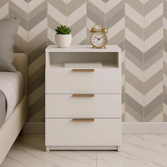 Gaveteiro de Quarto Multiuso com 3 Gavetas