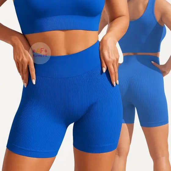 Shorts Fitness Canelado Academia Zero Transparencia Feminino Premium