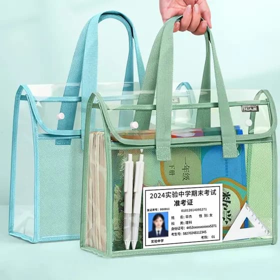 Pasta Organizadora e Portátil Estilo Bolsa Com duas Repartições e Expansível