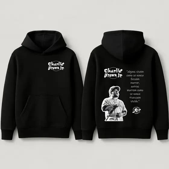 Blusa Moletom Charlie Brown Jr Chorão Só Loucos Sabem Paranormal Rock Frases 312