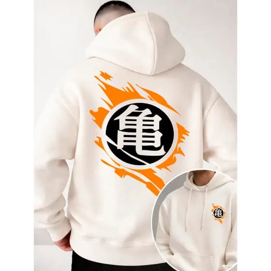 Moletom Masculino Dragon Ball Blusa de Frio Masculina Moletons Masculinos Preto