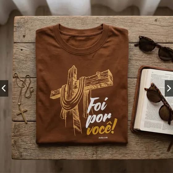 Camiseta Cristã Jesus Evangélica Feminina 100% Algodão Fio 30.1 Não Desbota Envio Imediato