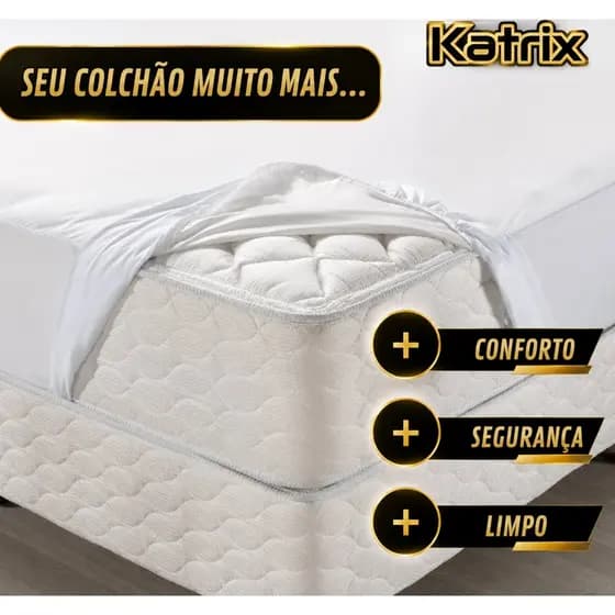 Capa Protetora Para Colchão KING Size Protetor 100% Impermeável 1,93 x 2,03