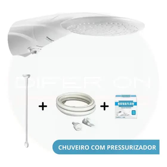 Chuveiro Advanced Turbo 4T Multitemperaturas Lorenzetti Ducha Com Pressurizador Turbo