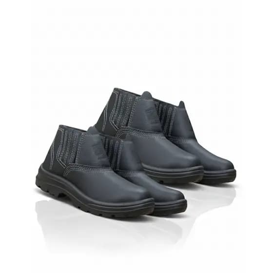 KIT 2 PARES BOTAS DE SEGURANÇA COURO