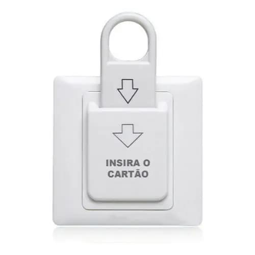 Economizador De Energia Corta Corrente Para Hotéis Pousada - Branco
