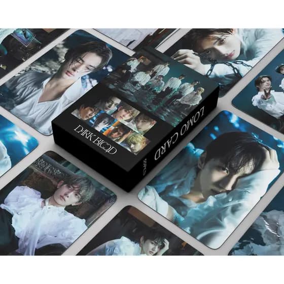 KPOP 55pcs/box ENHYPEN Cartões Fotográficos DARK BLOOD LOMO Cartão Postal De Coleção