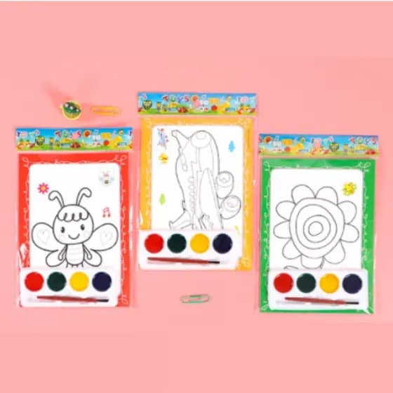 1Pc Crianças Artesanal Coloração Pintura Acrílica Pré-Escolar Quebra-Cabeça Brinquedo DTY Em Aquarela Graffiti Estilo Al