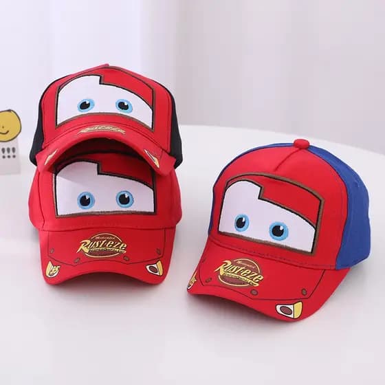 Novos carros de desenho animado Boné de criança Peaked Cap Lightning McQueen Sunshade Protetor solar Boné de beisebol Ch