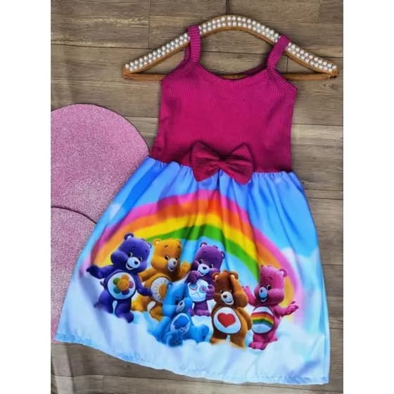 Vestido Temático Infantil festa personagens