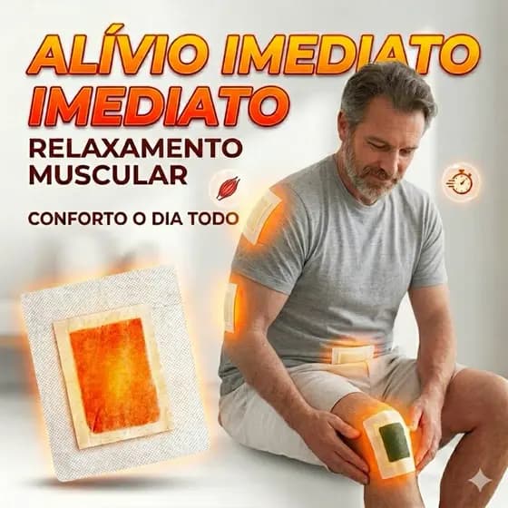 Adesivo Dor Muscular Alívio Imediato Forte Relaxante Corpo Todo Uso Diário