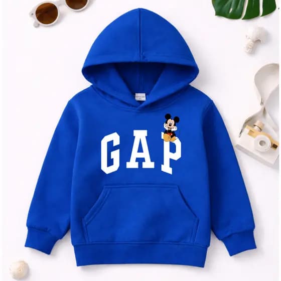 Moletom Canguru com Capuz Infantil Juvenil - Unissex - Confortável - Casaco para Frio GAP Estiloso