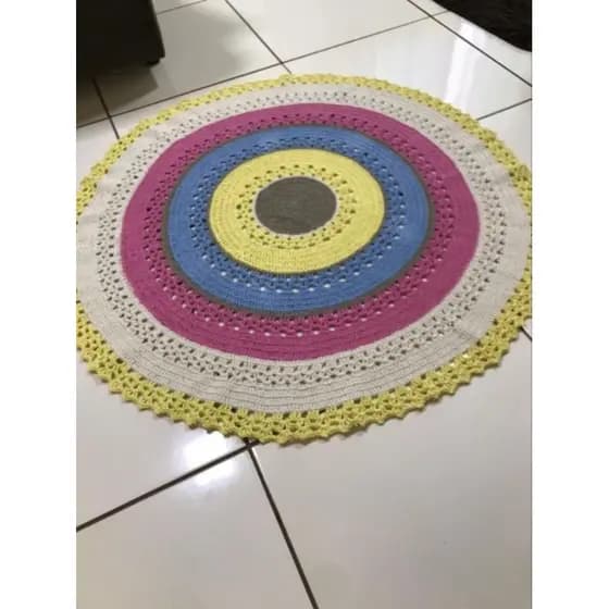 Tapete Infantil ternurinha/tapete em crochê