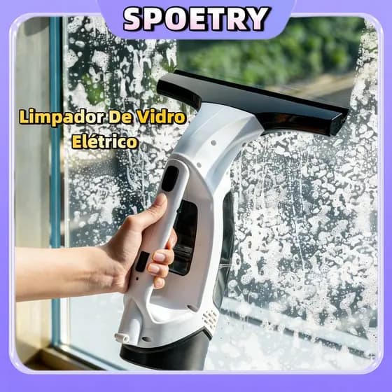 Limpador De Vidro Elétrico Purificador De Janela Portátil Recarregável E Altamente Eficiente