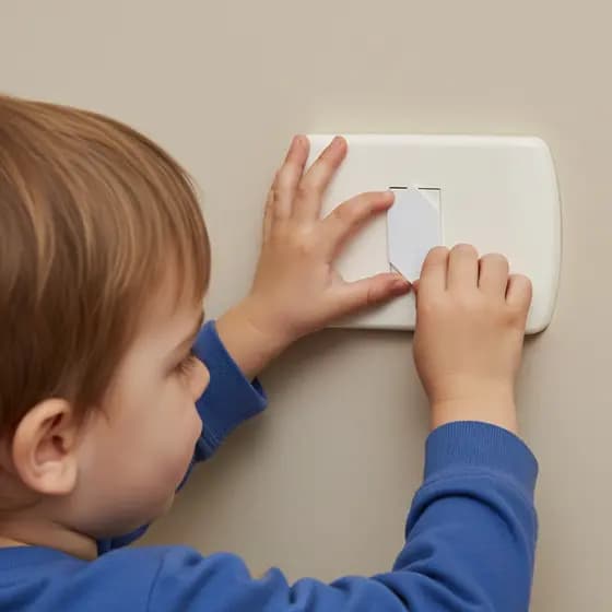 Kit Protetor Tomada Branco Bebe Criança Segurança Contra Choque Kit Proteção Infantil