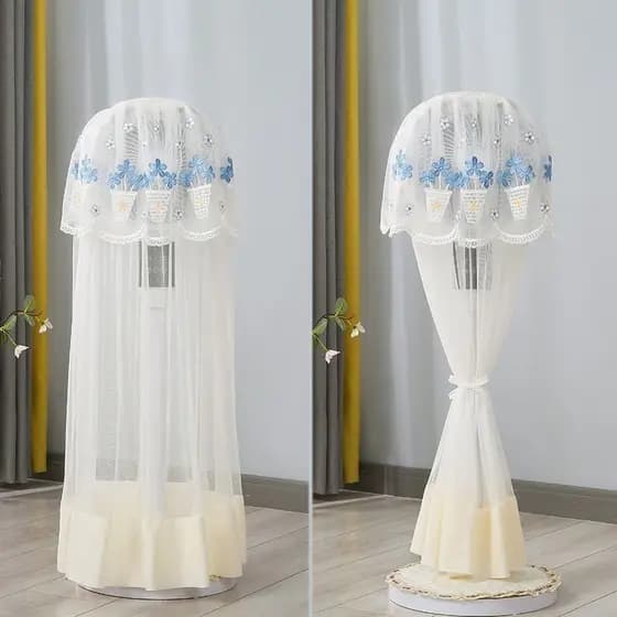 Ventilador de circulação de ar ventilador de ar condicionado Anti-poeira capa Universal 2025 renda de alto valor totalme