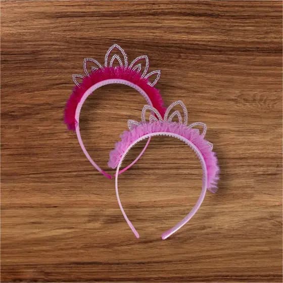 Kit com 2 Tiaras Arco Infantil Menina Princesa Acessórios Cabelo