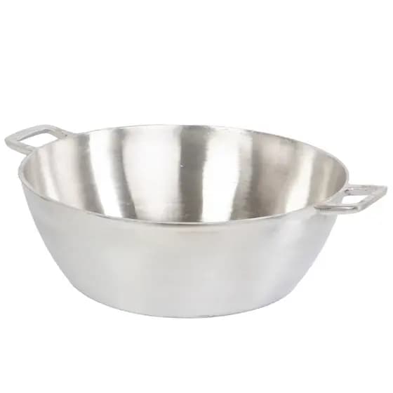 Tacho Grande de Alumínio Fundido Batido Grosso Polido ou Craqueado N°45 ao N°60 com Tampa