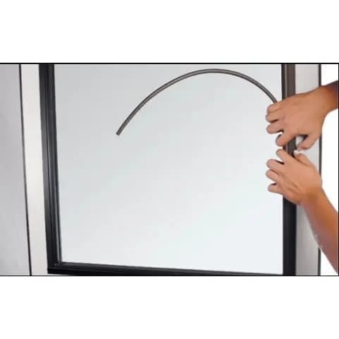 Espuma de Vedação do Vidro para Janela de Aluminio Tarugo Cinza 10mm Rolo
